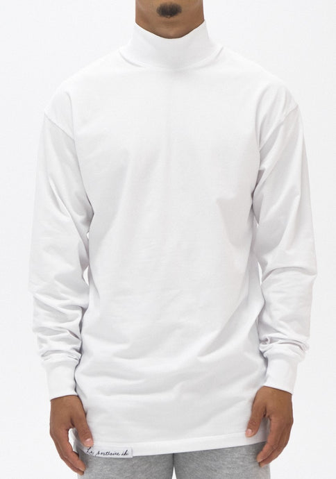 High Mock Neck Long Sleeve Shirt