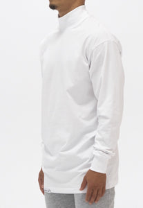 High Mock Neck Long Sleeve Shirt