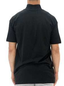 High Mock Neck T-shirt Black 