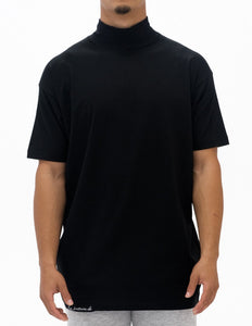 High Mock Neck T-shirt Black 