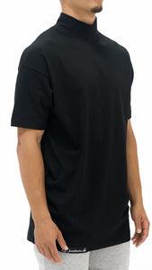 High Mock Neck T-shirt Black 