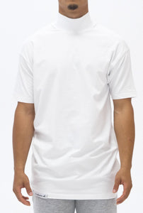 High Mock Neck T-shirt White 