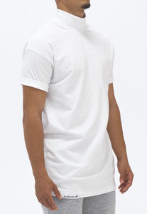 High Mock Neck T-shirt White 