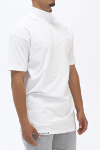 High Mock Neck T-shirt White 